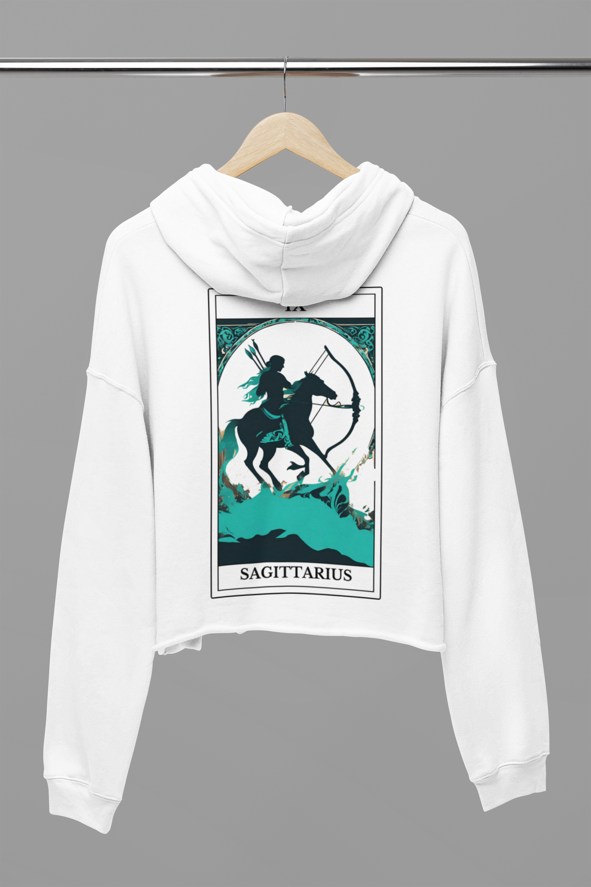 Astro Tarot Cropped Hoodie